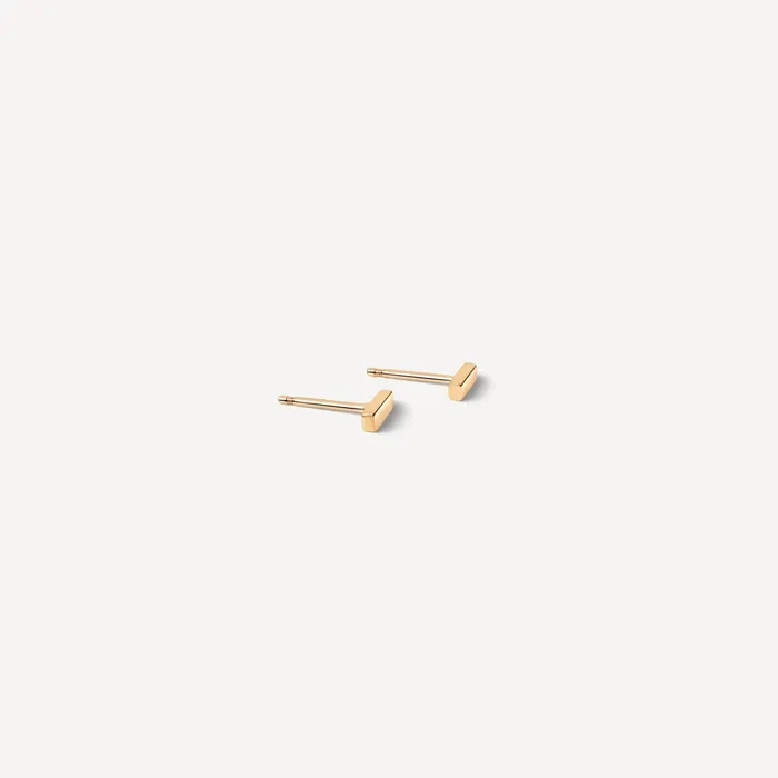 Sheena Marshall Jewelry PreStyled Sets Flat Bar Studs Solid Gold