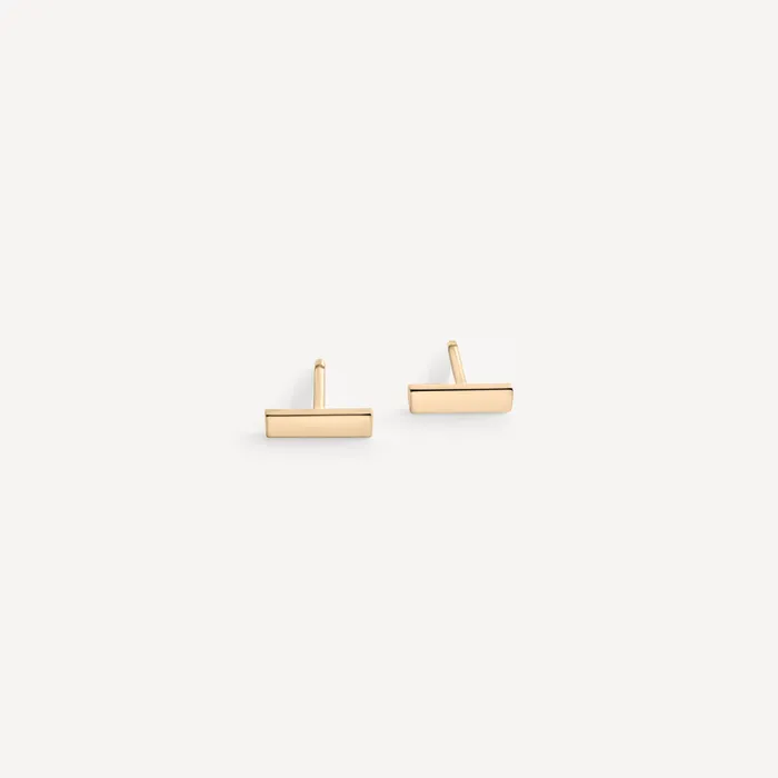 Sheena Marshall Jewelry PreStyled Sets Flat Bar Studs Solid Gold