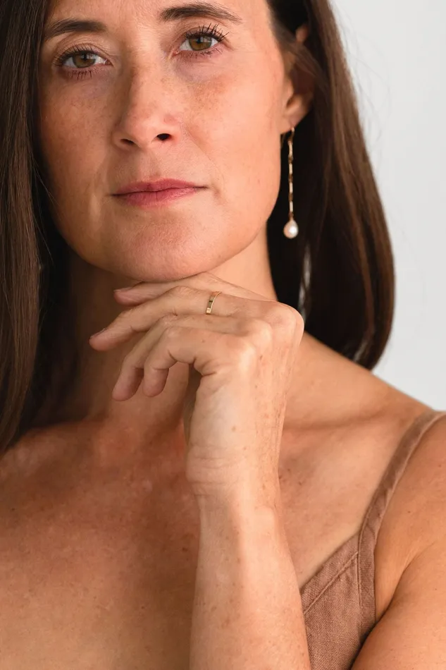 Sheena Marshall Jewelry SAMPLE SALE Pia Petite Flat Band Gold Fill Rings