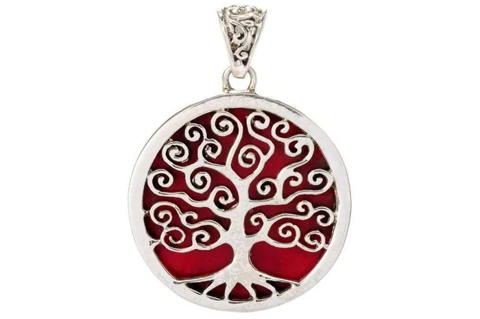 Tree Of Life Pendant Coral Samuel B Necklaces