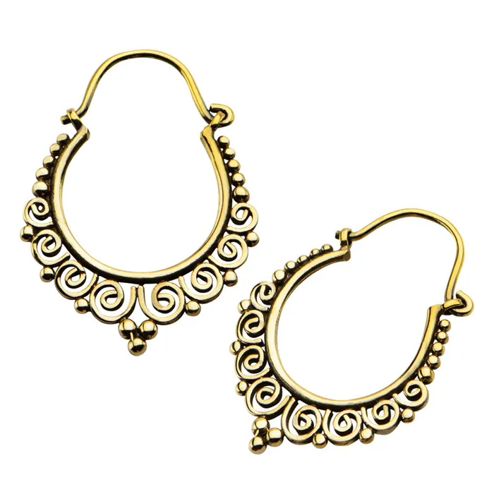 Tulsa Body Jewelry Earrings Circa Brass Earrings