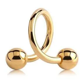 Tulsa Body Jewelry PreStyled Sets 14g Gold Spiral Barbell