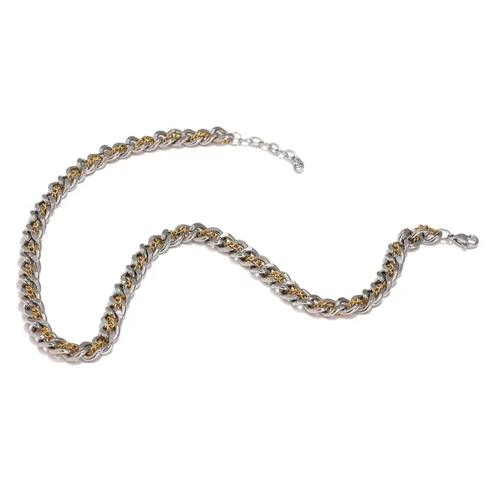 TwoTone Chain Necklace Mabel Love Co Necklaces