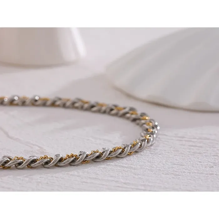 TwoTone Chain Necklace Mabel Love Co Necklaces