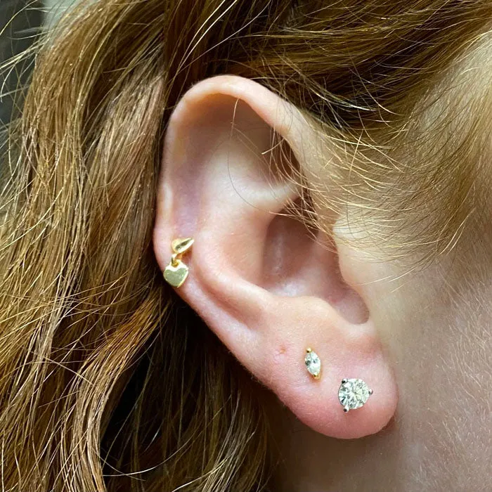 vendorunknown Earrings 14K White Gold Diamond Stud Earrings 54 Carats