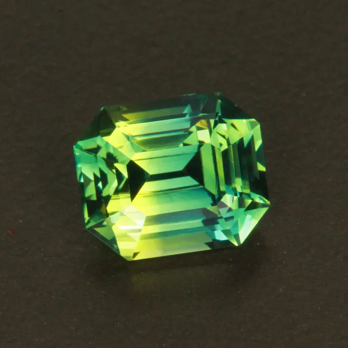 vendorunknown Earrings GreenYellow Emerald Cut Sapphire Gemstone 256 Carats